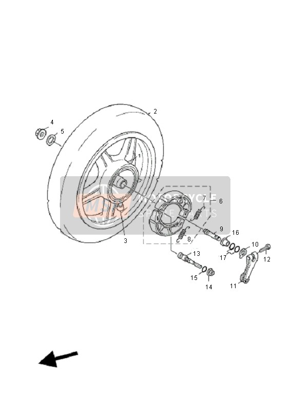 Roue arrière